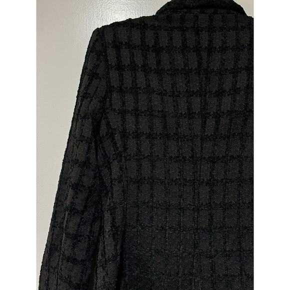En Saison Melbrooke Tweed Single-Breasted Blazer Black Sz Large Runs Small NWT - Picture 14 of 16